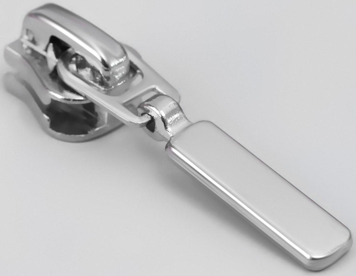 Замок автоматический для молнии «Трактор», №5, 10 шт, цвет никель