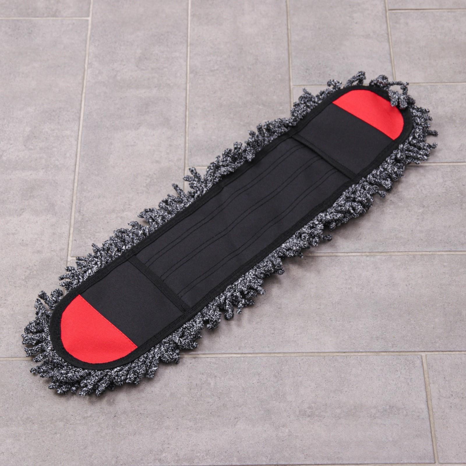 Насадка для плоской швабры арт. 3092576, 62×13 см, микрофибра, цвет серый