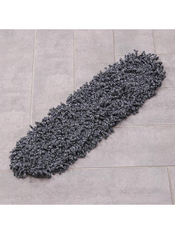 Насадка для плоской швабры арт. 3092576, 62×13 см, микрофибра, цвет серый