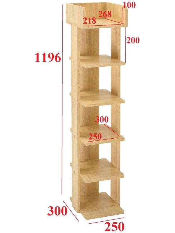 Стеллаж  Норд №2, 250х300х1196, Дуб сонома