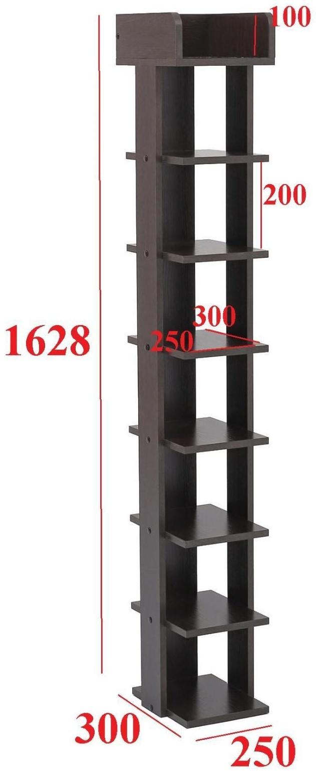 Стеллаж  Норд №3, 250х300х1628, Венге