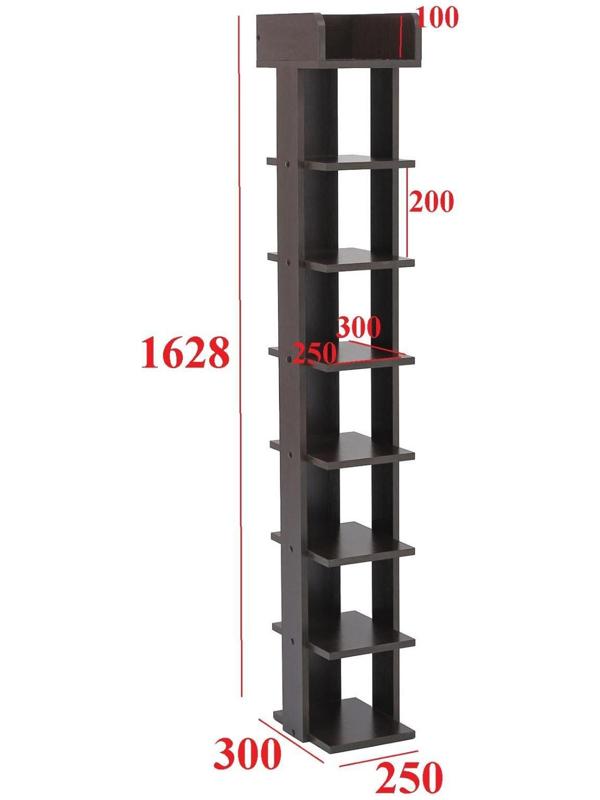 Стеллаж  Норд №3, 250х300х1628, Венге