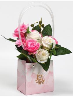 Пакет влагостойкий для цветов Love you more, 11,5 х 12 х 8 см