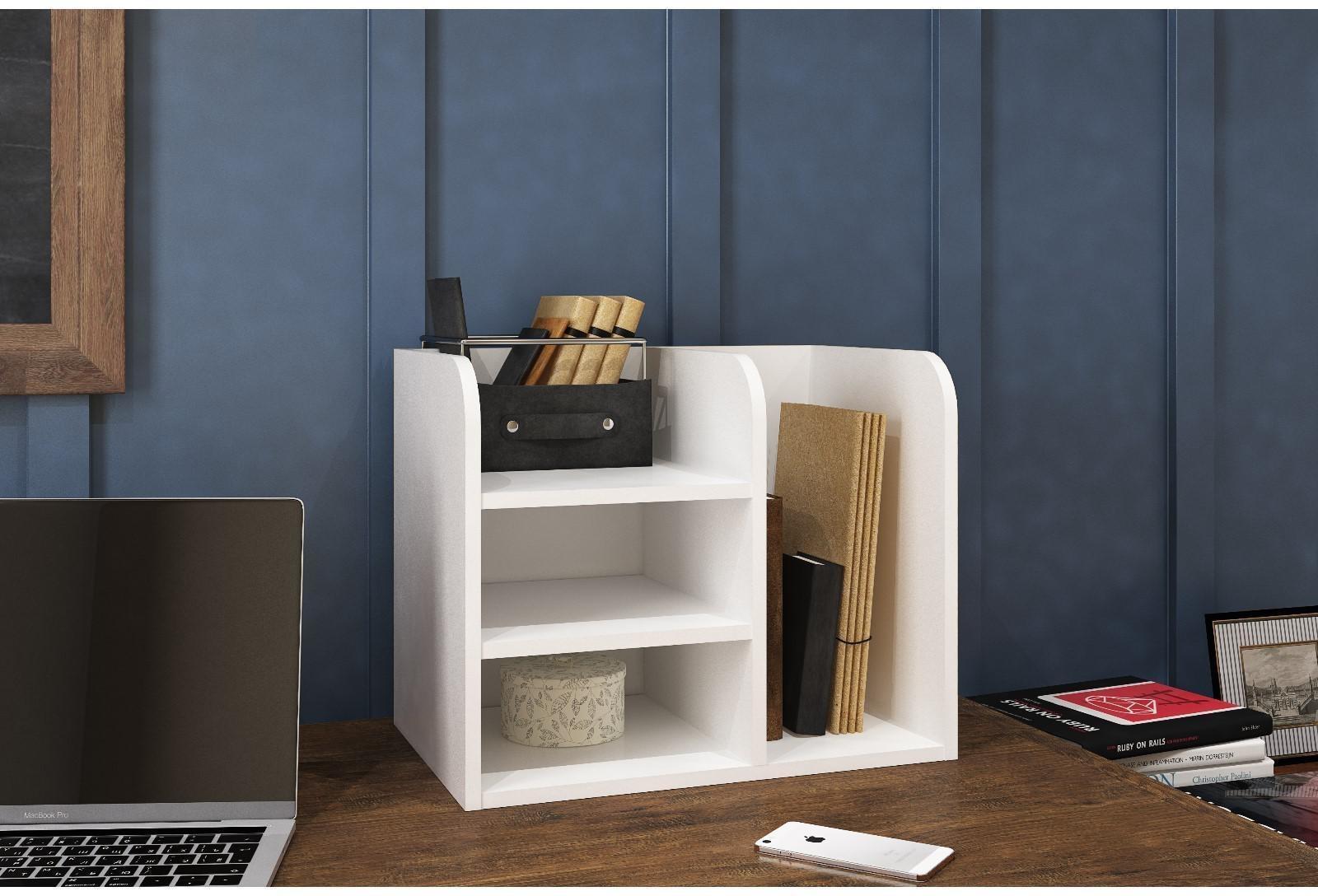 Подставка органайзер настольный Лео №1, 420х260х340, Белый