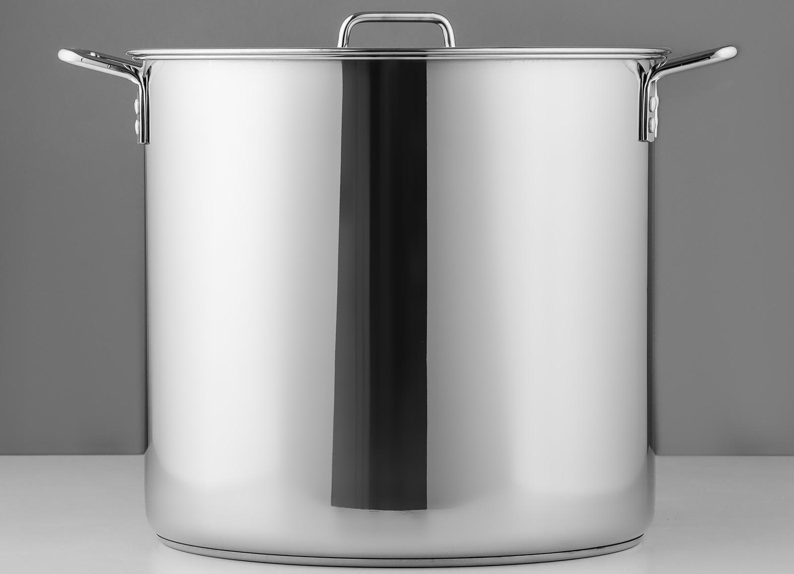 Котел «Общепит», 40 л, d=40 см, h=35 см, металлическая крышка, с теплораспределительным слоем