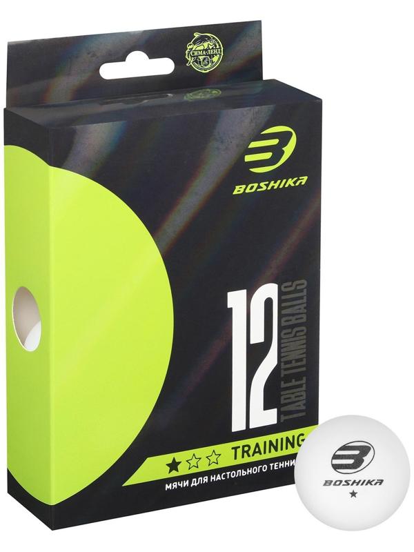 Мяч для настольного тенниса Training, 1 звезда, набор 12 шт., 40 мм, цвет белый