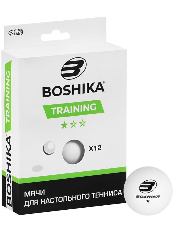 Мяч для настольного тенниса Training, 1 звезда, набор 12 шт., 40 мм, цвет белый