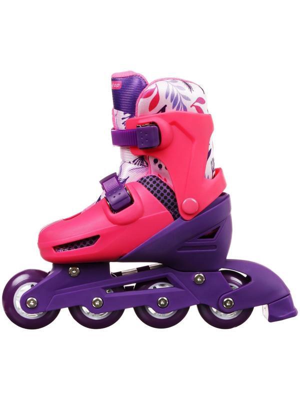 Роликовые коньки раздвижные, р. 30-33, колёса PVC 64 мм, пластиковая рама