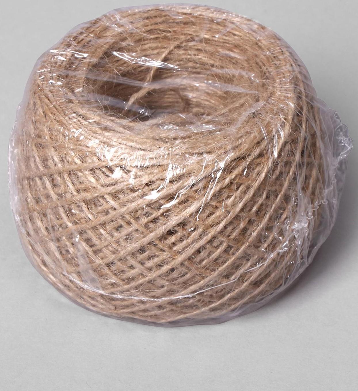 Шпагат для подвязки растений, 100 м, джут, Greengo