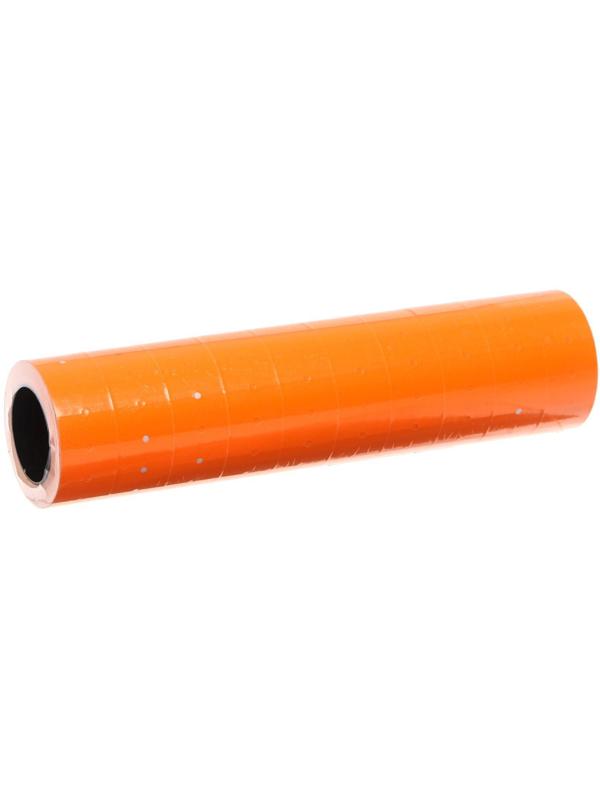 Этикет-лента 21 х 12 мм, прямоугольная, оранжевая, 500 этикеток