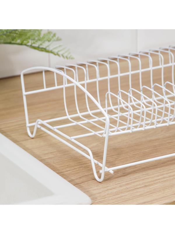 Сушилка для посуды с поддоном, 39×25×12 см, цвет белый