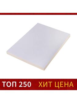 Бумага А4, 100 листов, 80 г/м, самоклеящаяся, белая ГЛЯНЦЕВАЯ