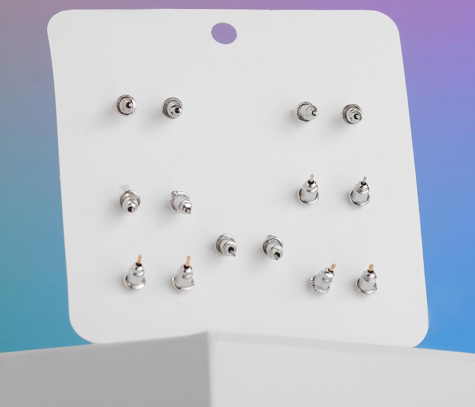 Серьги набор 7 пар 