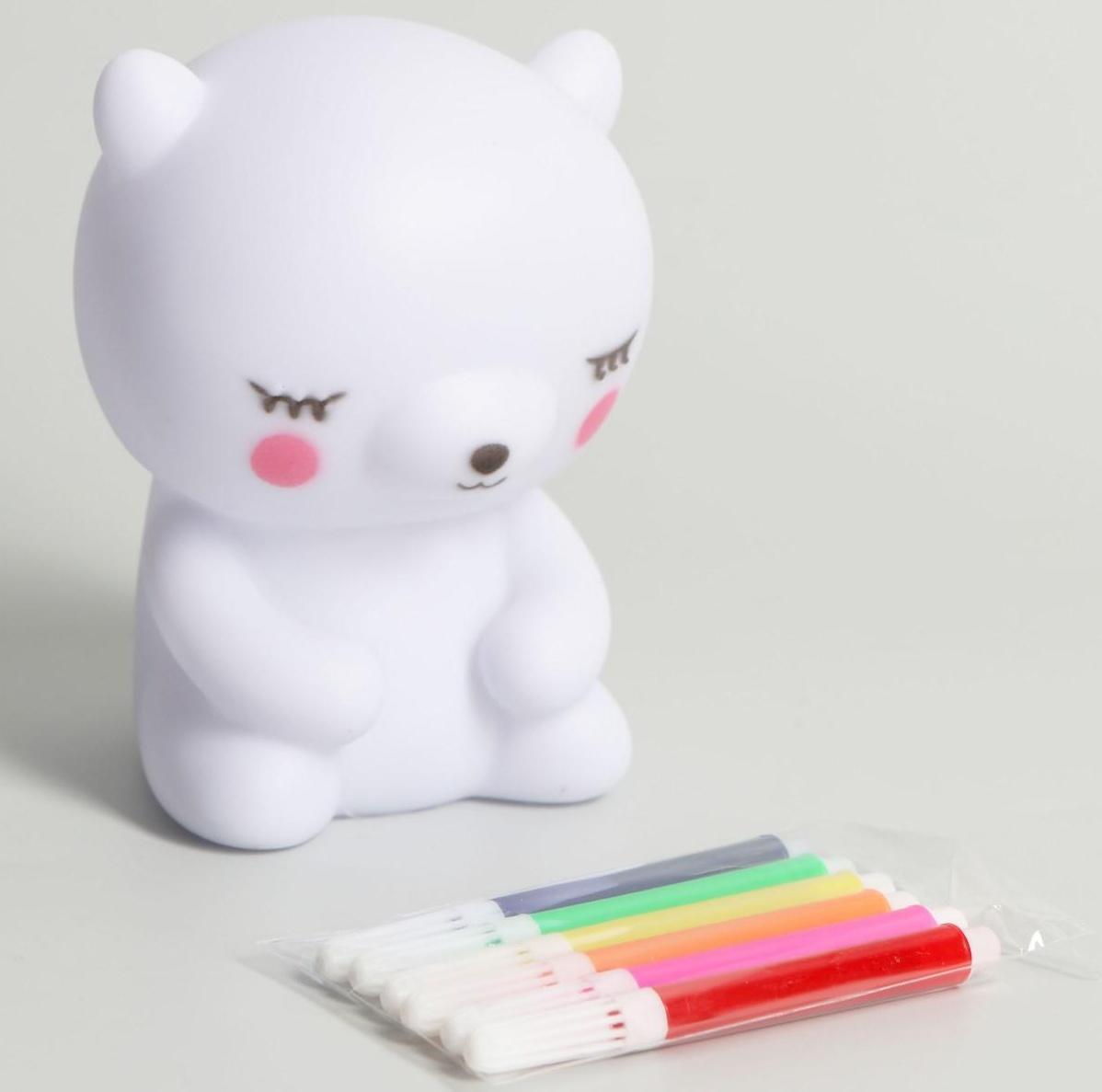 Набор для творчества «Раскрась светильник. Мишка»