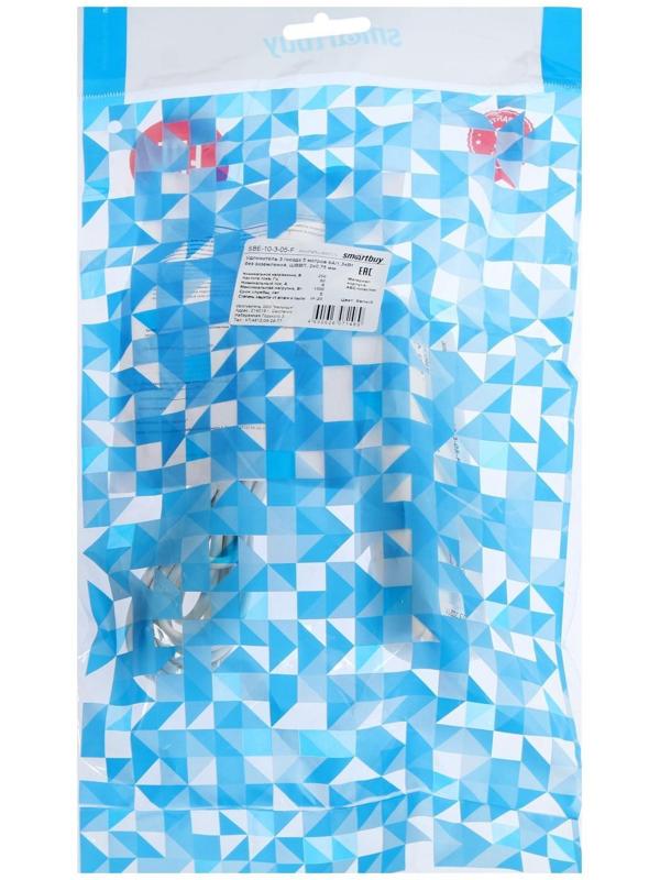 Удлинитель Smartbuy, 3 розетки, 5 м, 6 А, 1350 Вт, ШВВП 2х0.75 мм2, без з/к, белый