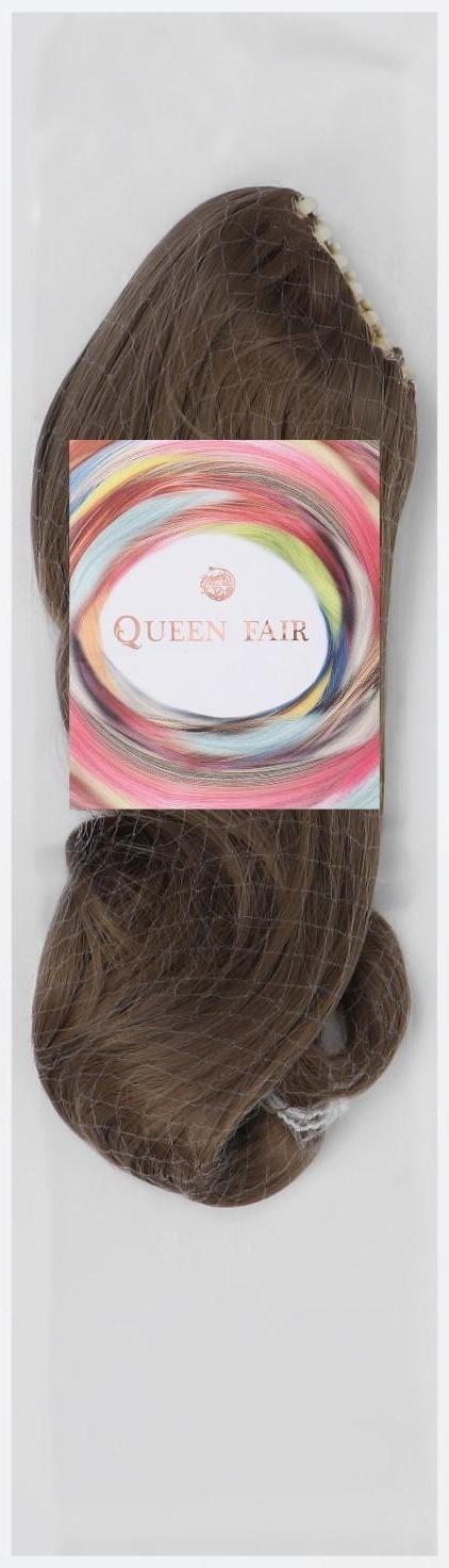 Хвост накладной, волнистый волос, на крабе, 40 см, 150 гр, цвет русый(#HTY18Т)