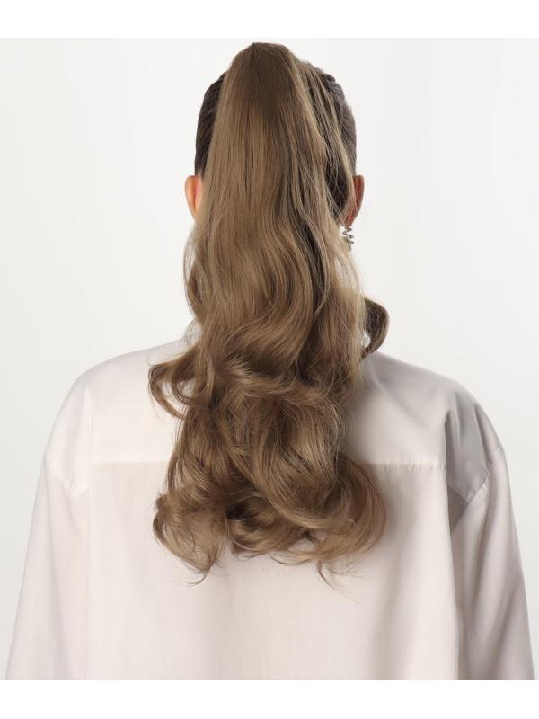 Хвост накладной, волнистый волос, на крабе, 40 см, 150 гр, цвет русый(#HTY18Т)