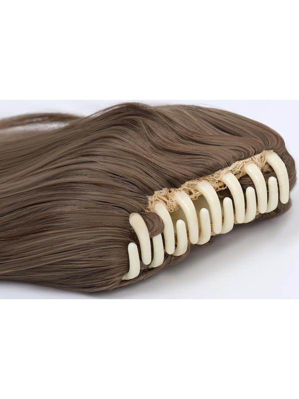 Хвост накладной, волнистый волос, на крабе, 40 см, 150 гр, цвет русый(#HTY18Т)