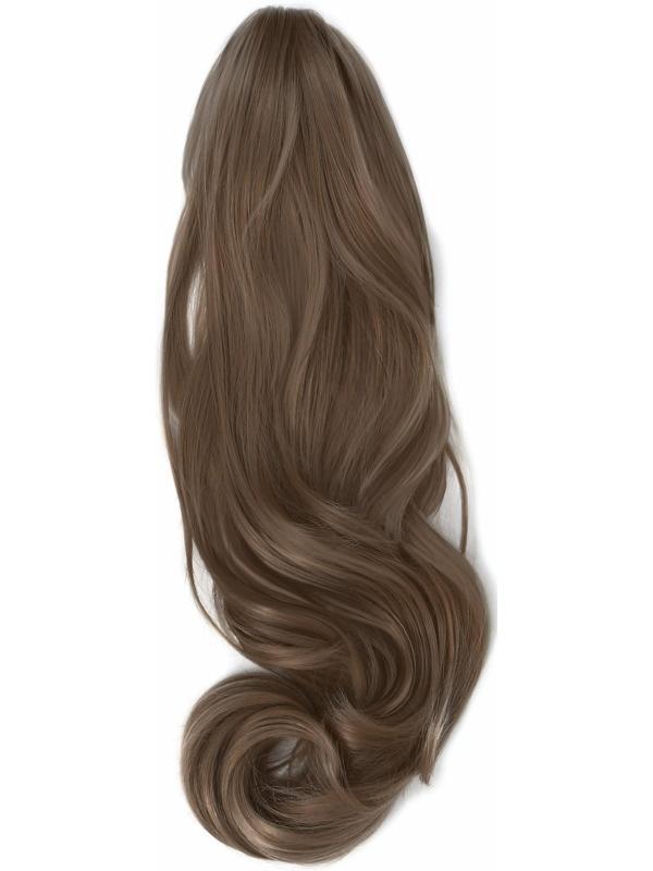 Хвост накладной, волнистый волос, на крабе, 40 см, 150 гр, цвет русый(#HTY18Т)