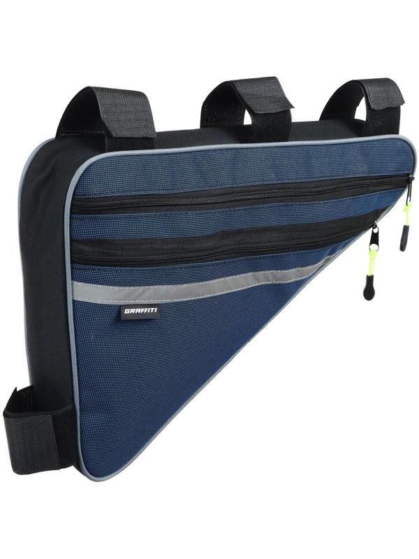 Велосумка под раму Graffiti-МАСТЕР, большая, цвет синий