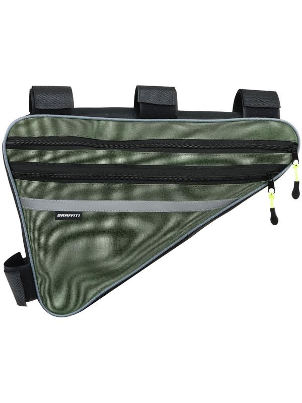 Велосумка под раму Graffiti-МАСТЕР, большая, цвет зеленый