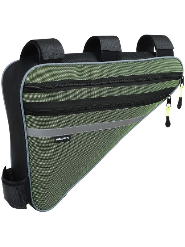 Велосумка под раму Graffiti-МАСТЕР, большая, цвет зеленый