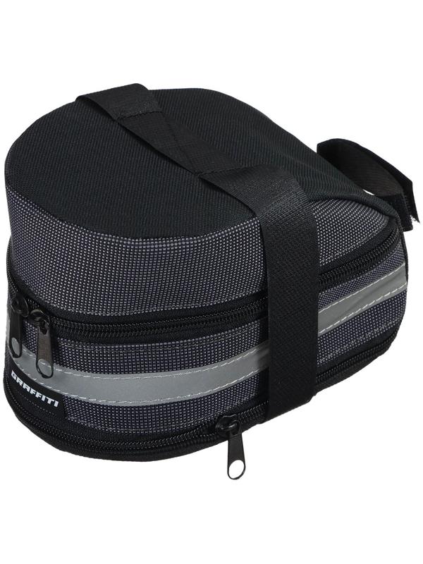 Велосумка под седло Graffiti, большая, цвет серый