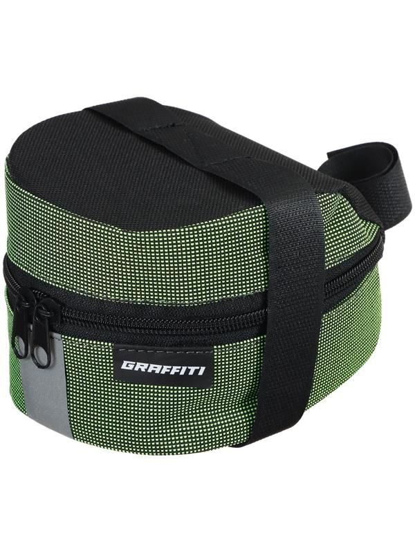Велосумка под седло Graffiti, цвет зеленый