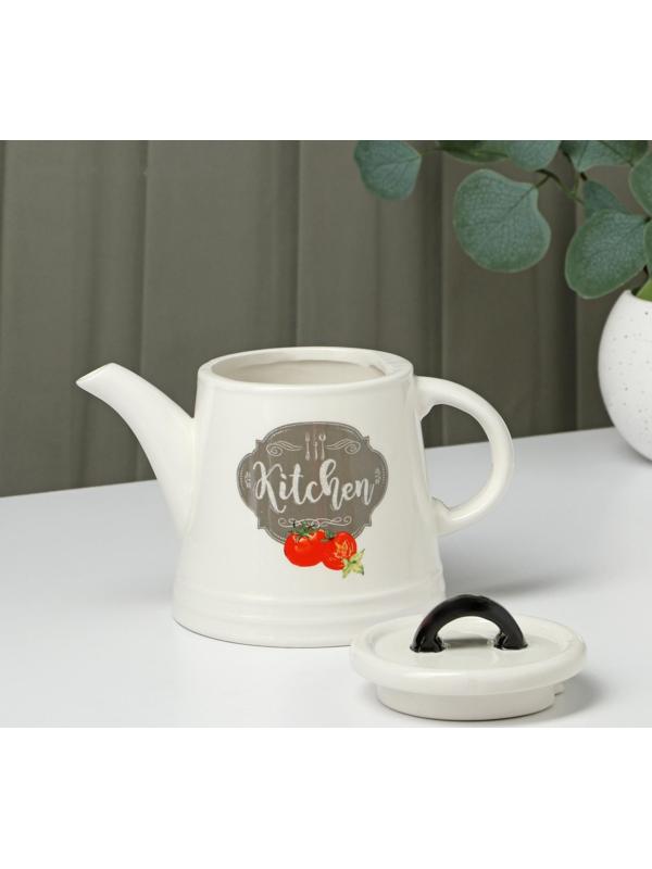 Чайник заварочный Доляна «Гурман», 740 мл, цвет белый