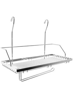 Полка с держателем для полотенца, хром