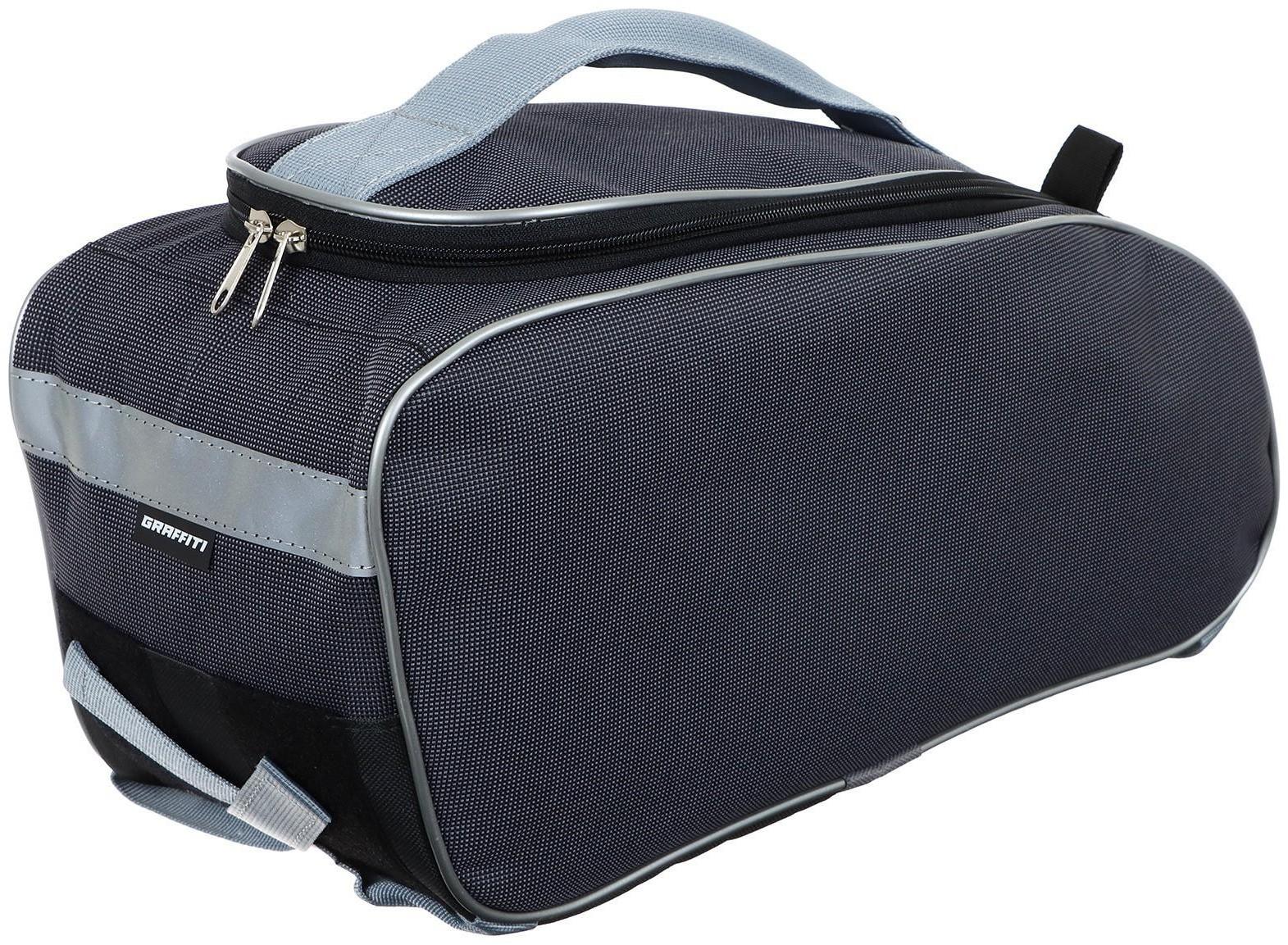 Велосумка Graffiti ДЖАСТ 1 на багажник, цвет серый