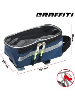 Велосумка на раму Graffiti-МАСТЕР, цвет синий