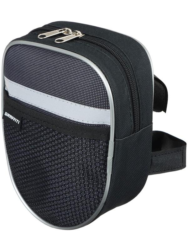 Велосумка на руль Graffiti, средняя, цвет серый