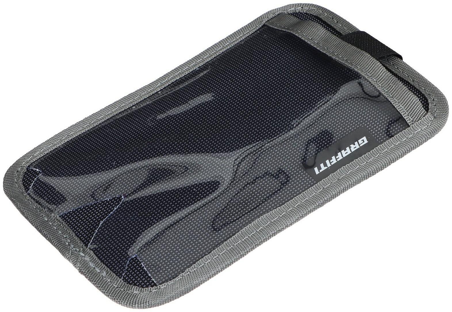 Велосумка Graffiti ПОИНТ на руль для телефона, цвет серый