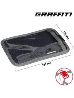 Велосумка Graffiti ПОИНТ на руль для телефона, цвет серый