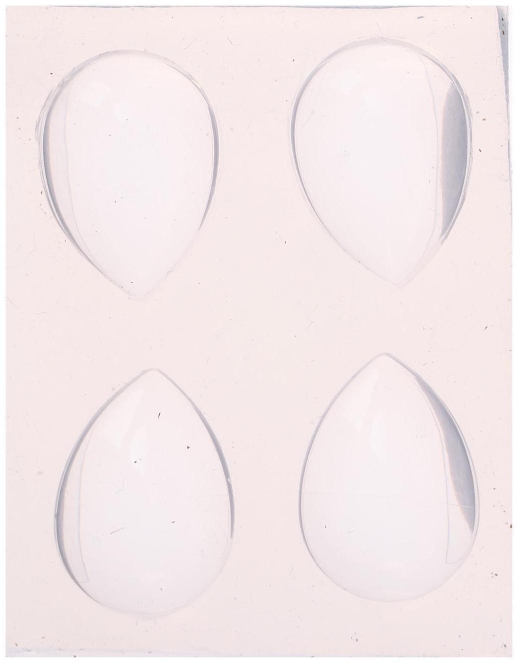 Силиконовый молд 4-х капелек, КЛ-104, 18 × 13 мм, h-5 мм