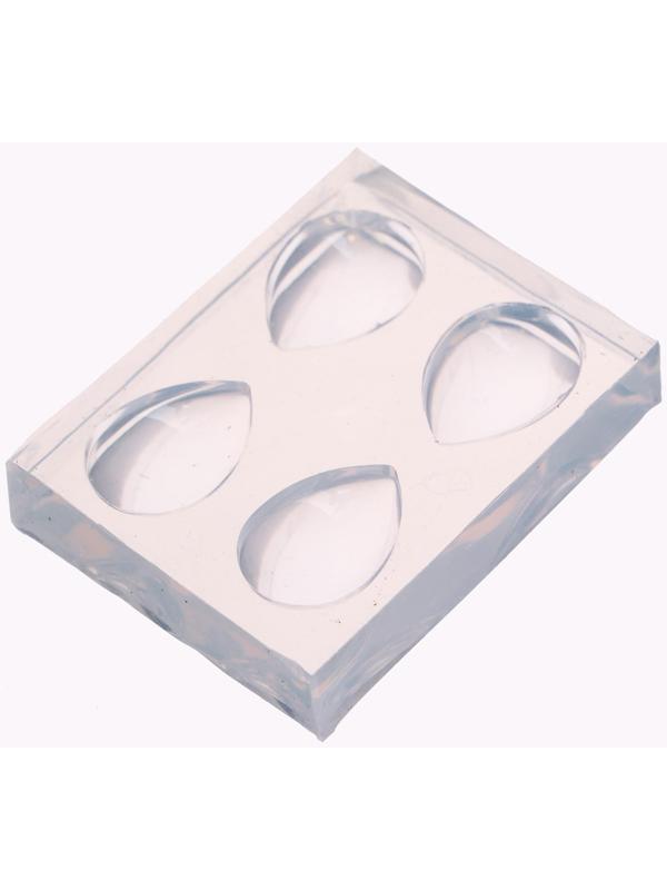 Силиконовый молд 4-х капелек, КЛ-104, 18 × 13 мм, h-5 мм