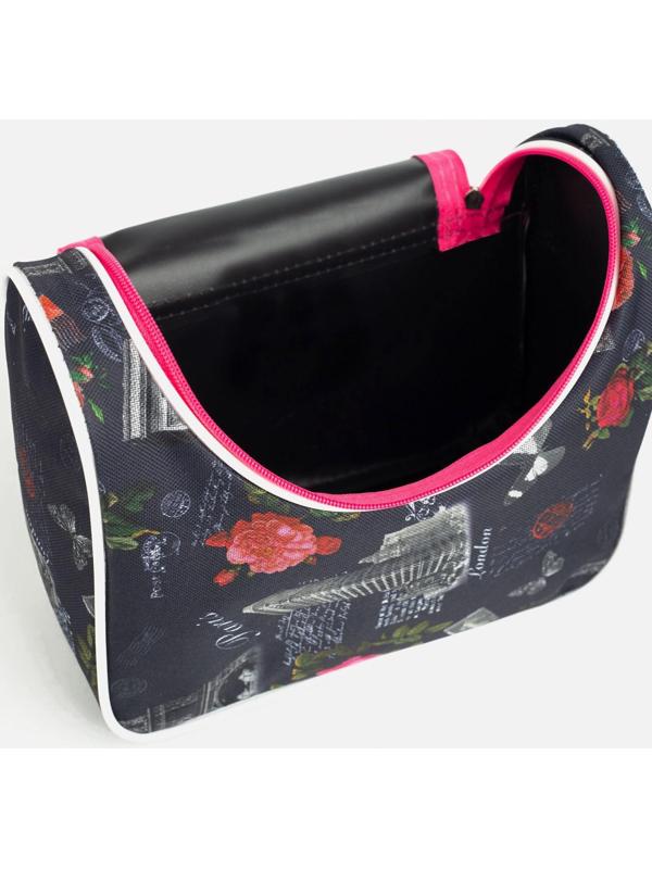 Косметичка на молнии, цвет чёрный