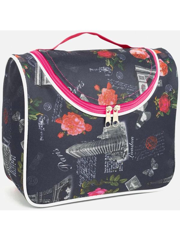 Косметичка на молнии, цвет чёрный