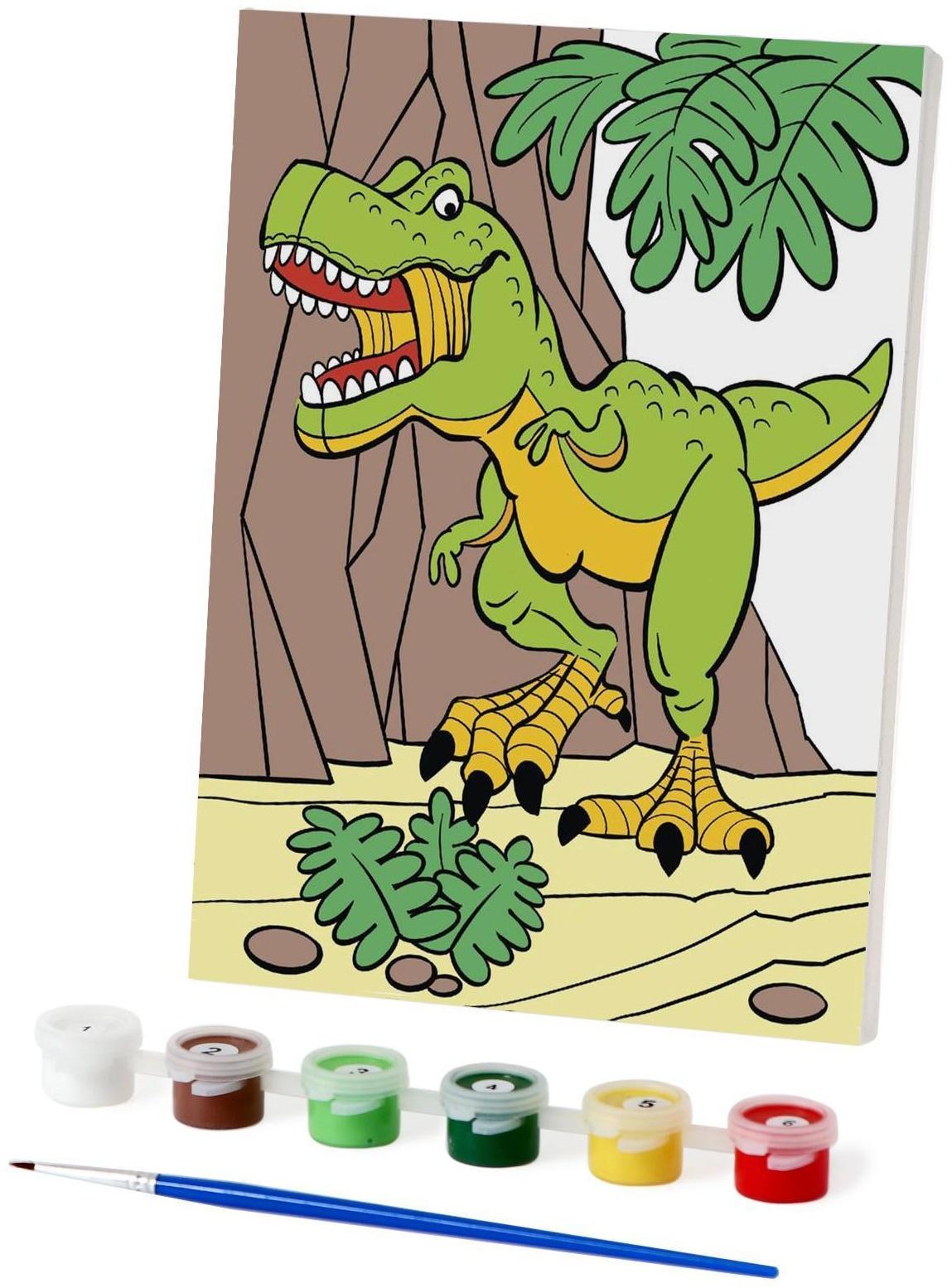 Картина по номерам «Тиранозавр» 21х15 см