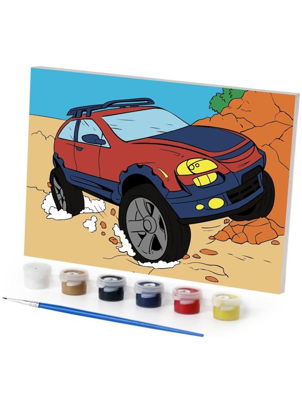 Картина по номерам «Джип» 21х15 см