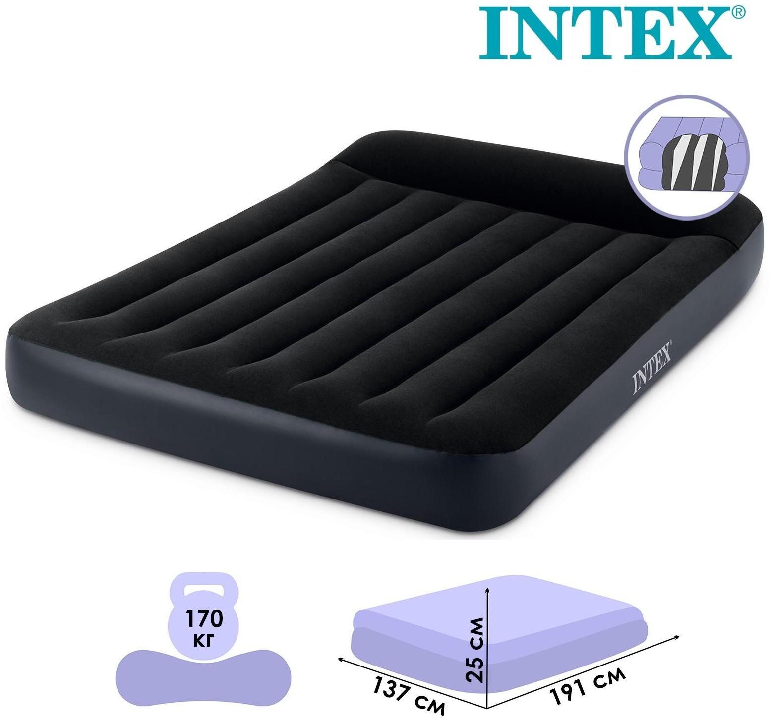 Матрас надувной Pillow Rest Classic Fiber-Tech, 137 х 191 х 25 см, 64142