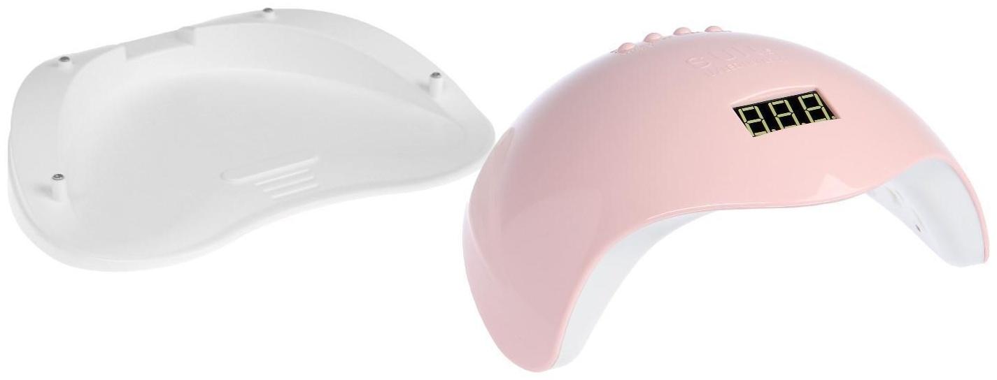 Лампа для гель-лака JessNail SUN 5 BL, UV/LED, 48 Вт, 24 диода, таймер 10/30/60 сек, розовая