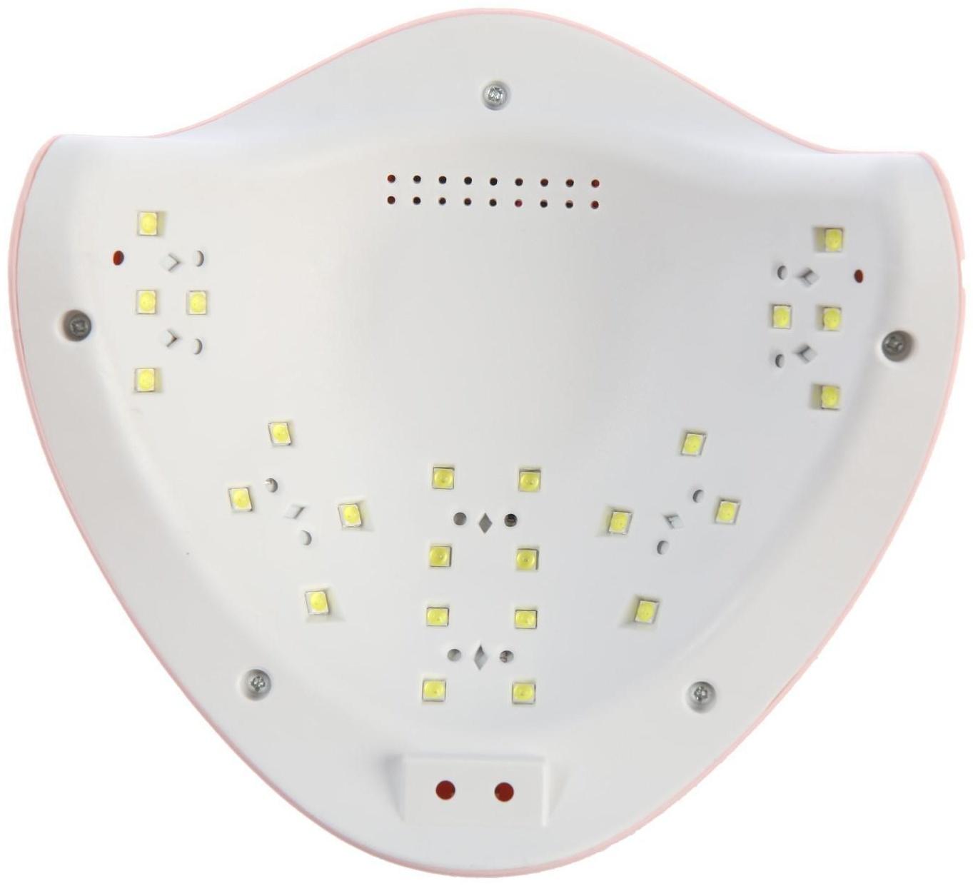 Лампа для гель-лака JessNail SUN 5 BL, UV/LED, 48 Вт, 24 диода, таймер 10/30/60 сек, розовая