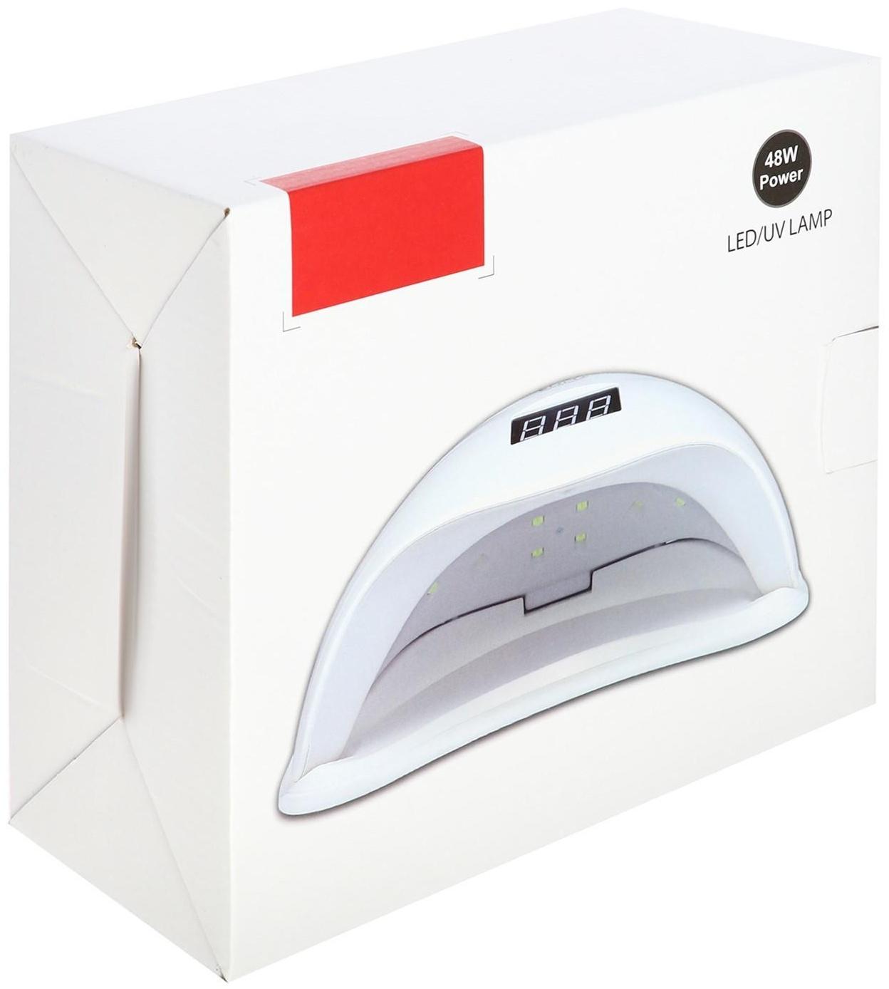 Лампа для гель-лака JessNail SUN 5 BL, UV/LED, 48 Вт, 24 диода, таймер 10/30/60 сек, розовая