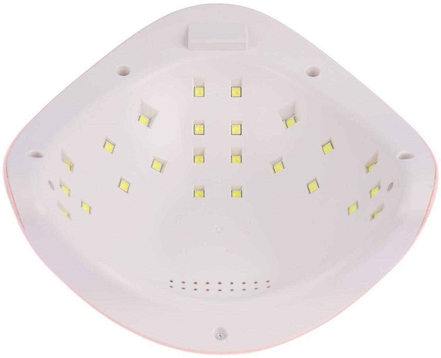 Лампа для гель-лака JessNail SUN 5 BL, UV/LED, 48 Вт, 24 диода, таймер 10/30/60 сек, розовая