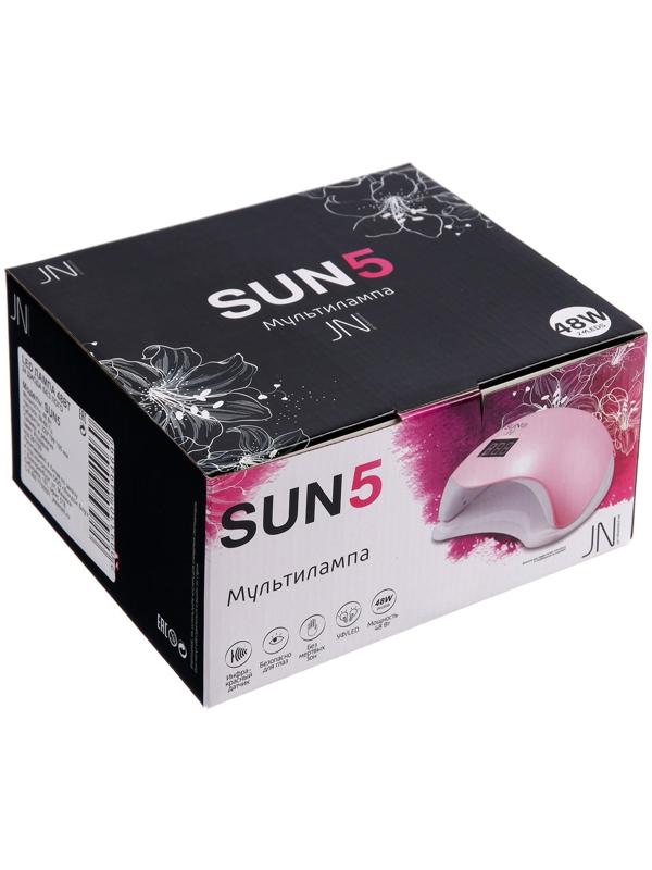 Лампа для гель-лака JessNail SUN 5 BL, UV/LED, 48 Вт, 24 диода, таймер 10/30/60 сек, розовая