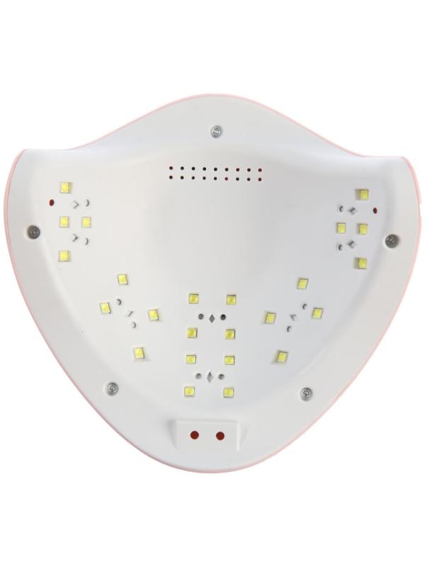 Лампа для гель-лака JessNail SUN 5 BL, UV/LED, 48 Вт, 24 диода, таймер 10/30/60 сек, розовая