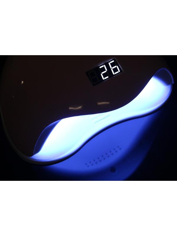 Лампа для гель-лака JessNail SUN 5 BL, UV/LED, 48 Вт, 24 диода, таймер 10/30/60 сек, розовая