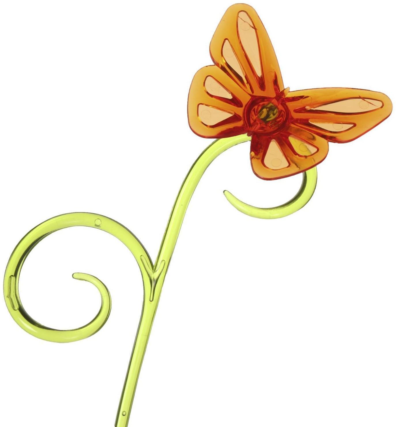 Поддержка для орхидей, h = 39 см, пластик, цвет МИКС, «Бабочка»